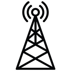 antenna tower vector icon