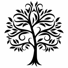 Obraz premium Palm tree on white background.01
