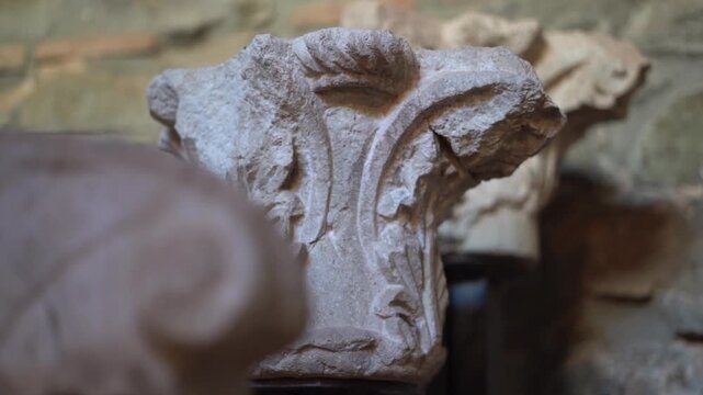 Archaeological finds from the Felix Romuliana archaeological site, a Roman imperial palace, in Eastern Serbia