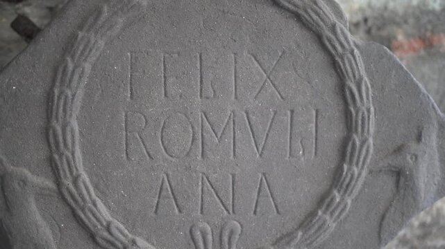 Archaeological finds from the Felix Romuliana archaeological site, a Roman imperial palace, in Eastern Serbia
