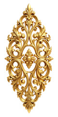 golden ornament on a white background