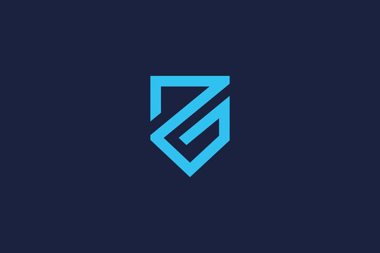 letter gz logo icon design vector template