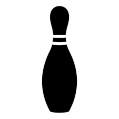 Bowling pin vector image for sports equipment and bowling alley games and recreational activity