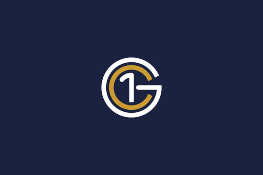 letter gc1 logo icon design vector template