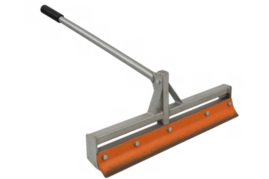 Professional floor squeegee cleaning scraper with transparent background