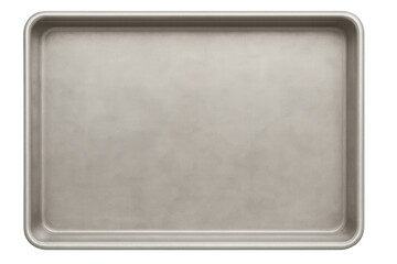 Empty metal baking sheet tray for cooking food