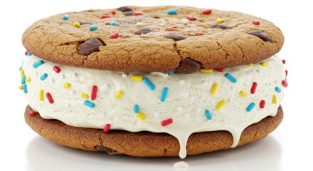Cookie sandwich ice cream treat