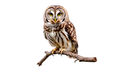 Naklejka premium great horned owl isolated