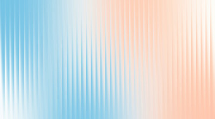 Abstract background with a soft gradient from light blue to pale orange, featuring a vertical ribbed or fluted glass texture.