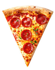 Close-up pizza slice, pepperoni, and cheese