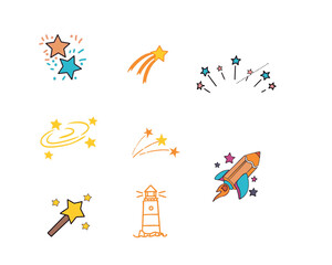 Hand drawn star illustration