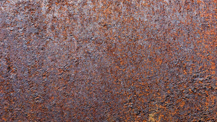 old iron sheet. Rusty metal surface. Rusty steel. vintage style. rusty iron. for background and text. close-up. oxidation, destruction. worn surface. horizontal photo. close-up, macro