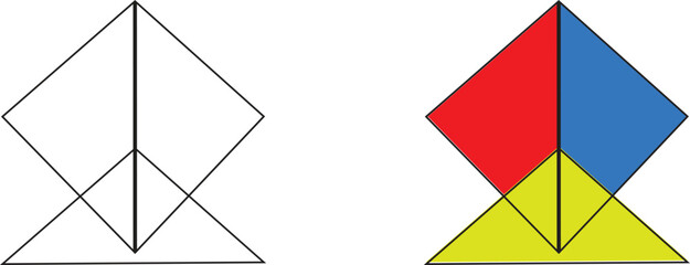 Kite color drawing book for kids