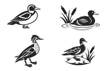 Chestnut teal minimalist icon set eight modern symbols