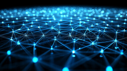 White 3D network connection concept illustrating internet communication, big data, and modern technology infrastructure.
