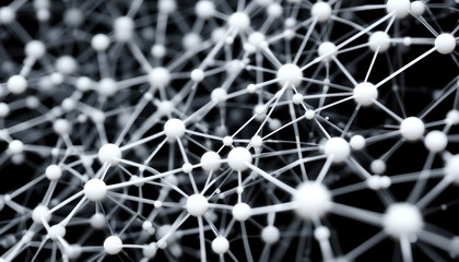 Abstract Network Structure with Connected Spheres and Lines