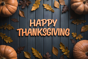 Happy Thanksgiving Day social media post celebration illustration background thanksgiving greeting autumn concept