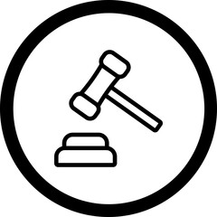 Hammer Vector Icon Design