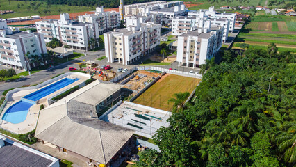 Construção Empreiteiro Alambrado Cerca Condomínio Residencial Centro Esportivo Quadras Futsal...