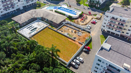Constru&ccedil;&atilde;o Empreiteiro Alambrado Cerca Condom&iacute;nio Residencial Centro Esportivo Quadras Futsal Campo Futebol Beach Tennis Instala&ccedil;&atilde;o Arquitetura Engenharia Estrutura Obras Projeto Material Seguran&ccedil;a