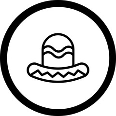 Obraz premium Mexican Hat Dance Vector Icon Design