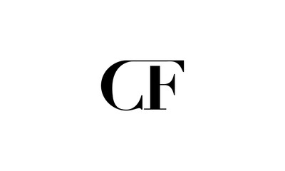 CF initial letters, monogram logo