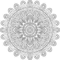 Mandala Coloring Page for Adults