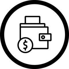 Wallet Vector Icon Design