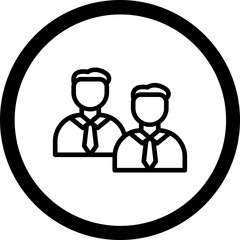 Coworker Vector Icon Design
