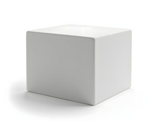 Yoga Block Foam Cube with Textured Surface on White Background