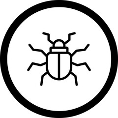 Beetle Vector Icon Design