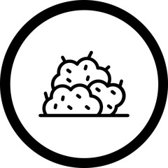 Bush Vector Icon Design
