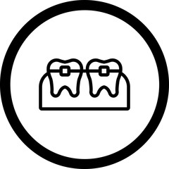 Braces Vector Icon Design
