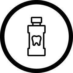 Mouthwash Vector Icon Design