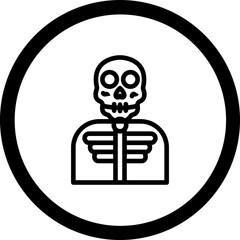 Skeleton Costumes Vector Icon Design