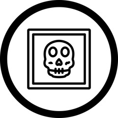 Skeleton Clipart Vector Icon Design