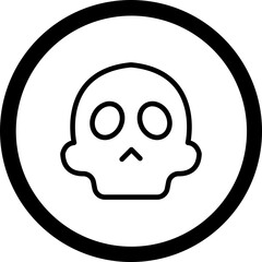 Skeleton Masks Vector Icon Design