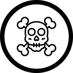 Skeleton Figurines Vector Icon Design