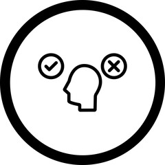 Decision Making Vector Icon Design