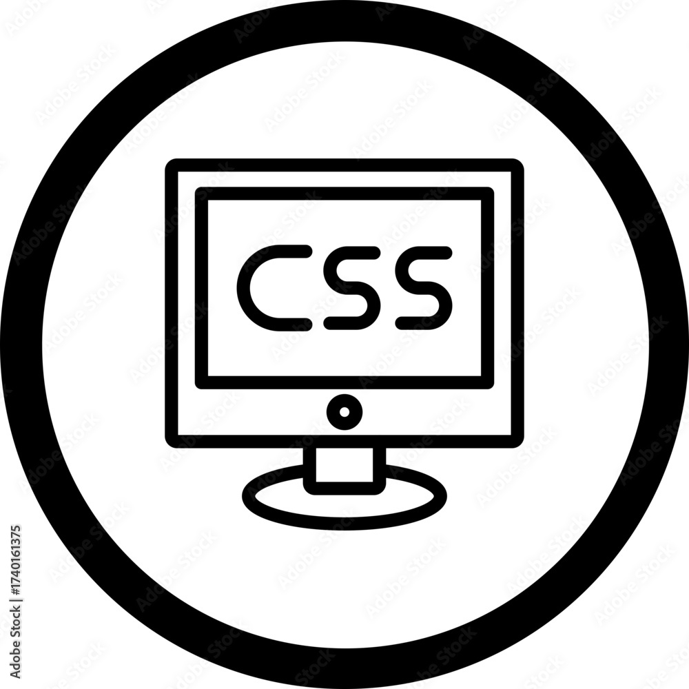Wall mural css vector icon design