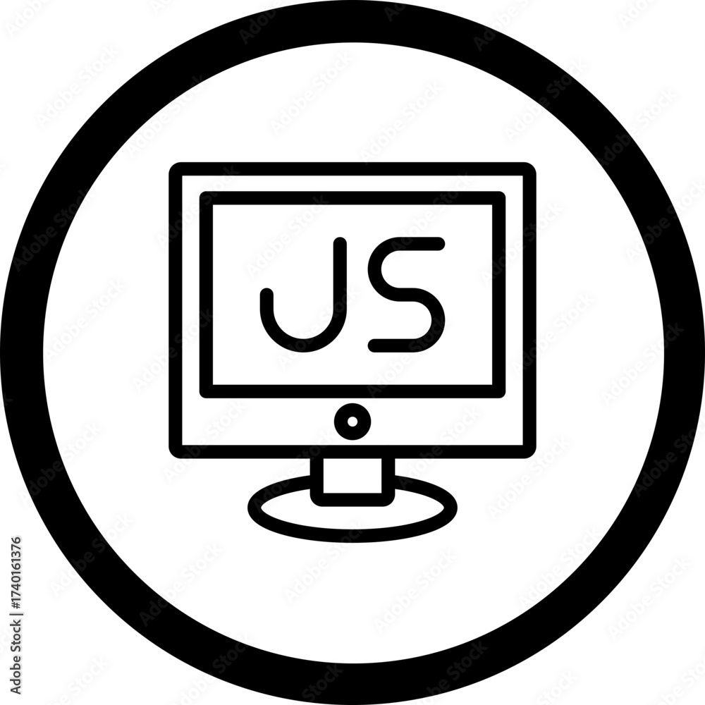 Wall mural javascript vector icon design