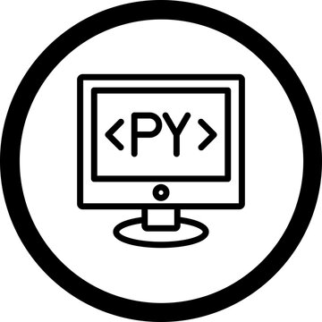 Python Vector Icon Design