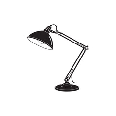Modern Desk Lamp Silhouette