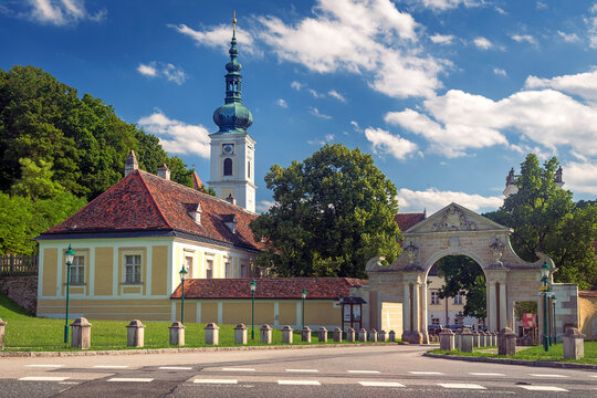 Heiligenkreuz Abbey (Stift Heiligenkreuz), a Cistercian monastery in the village of Heiligenkreuz, located in the southern part of the Vienna woods, Lower Austria, Austria