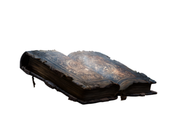 Ancient grimoire glows with arcane symbols, revealing forgotten knowledge and mystical power, perfect for fantasy storytelling.. Perfect for Halloween Designs