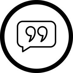 Quotation Vector Icon Design
