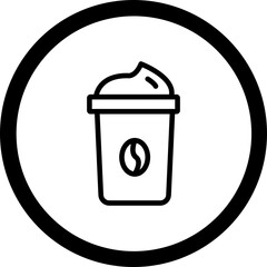 Latte Macchiato Vector Icon Design
