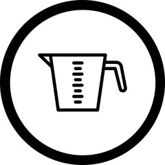 Measuring Cup Vector Icon Design