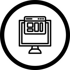 Landing Page Vector Icon Design