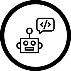 Chatbot Vector Icon Design